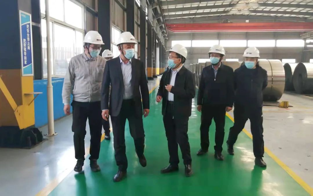 博興縣委常委、宣傳部部長、副縣長孫希軍一行到匯鑫集團視察企業(yè)復(fù)工復(fù)產(chǎn)
